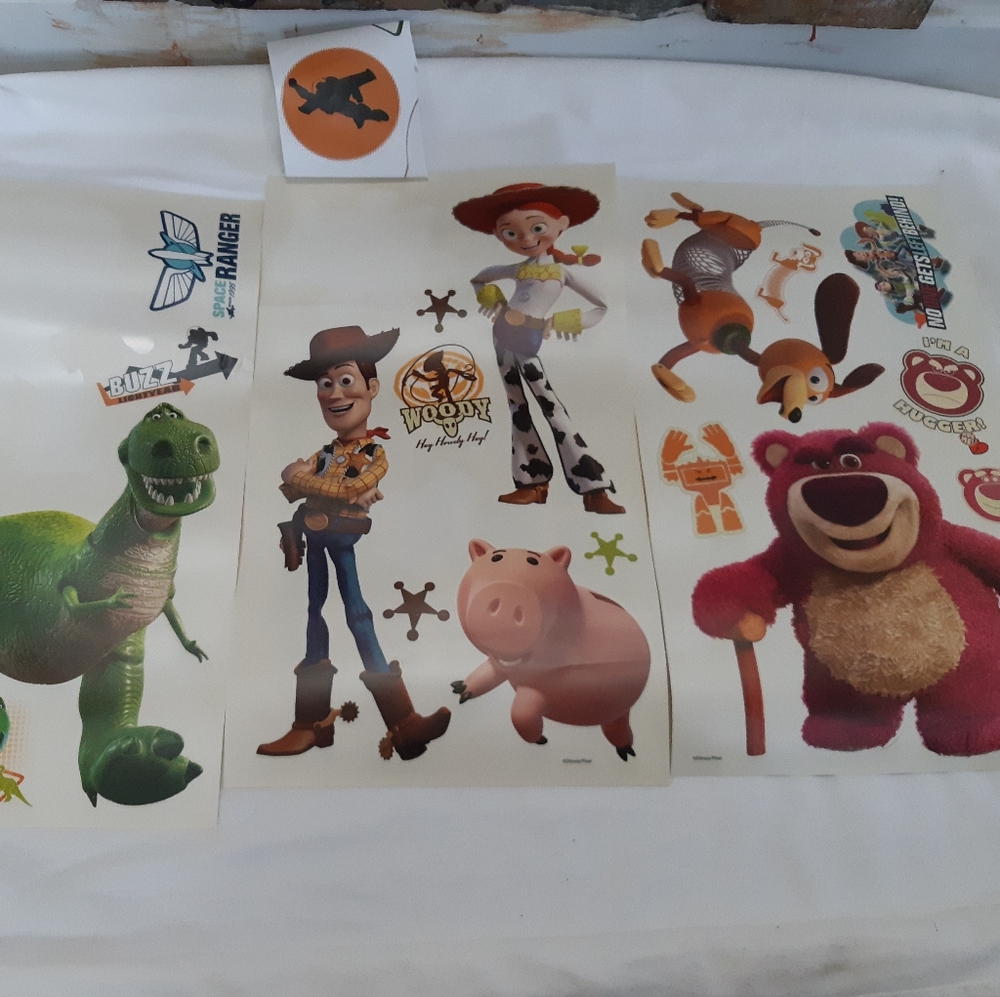 Toy Story Wall Decals and Curtains pair
